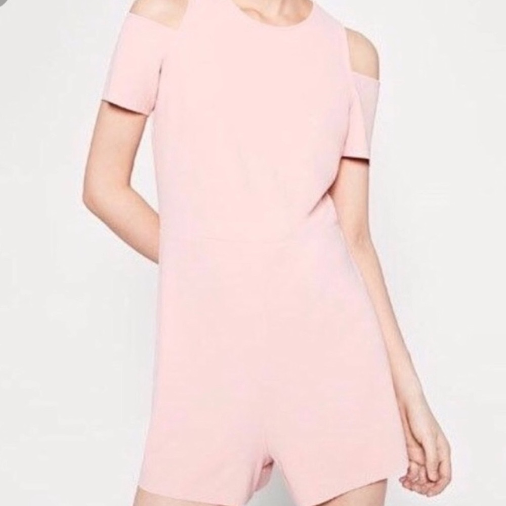 Zara Pink Romper Size Medium - Picture 1 of 7